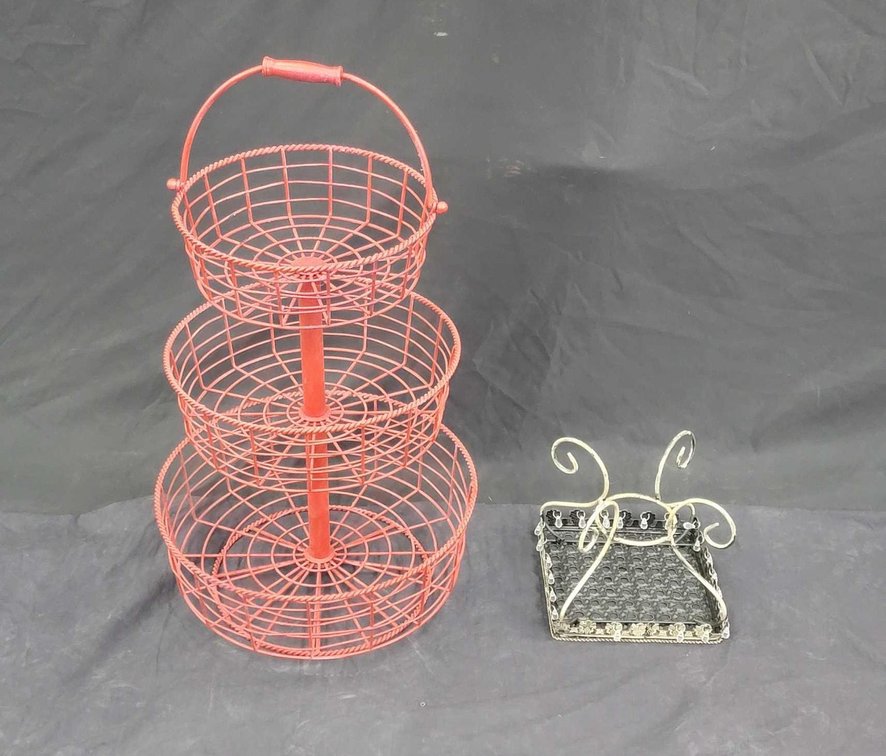 Three-Tier Sorting Basket & Plant Stand