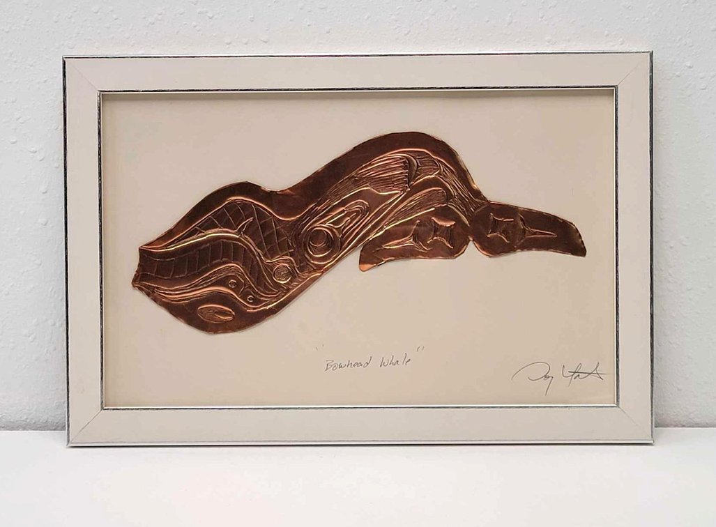 Doug Yates "Bowhead Whale" Copper Engraving