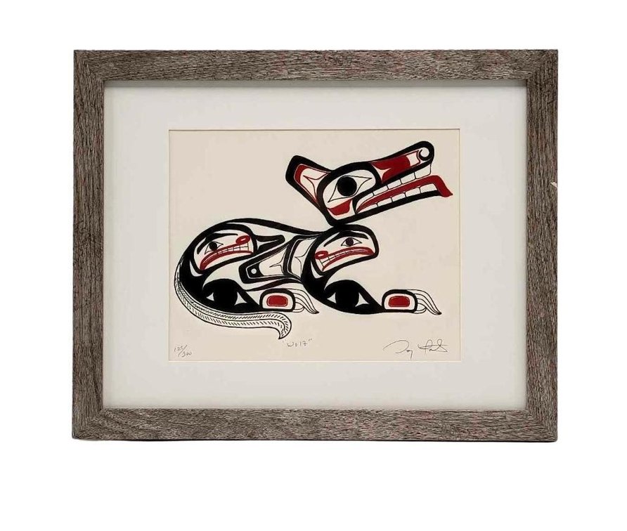 Douglas Yates - Haida "Wolf" Lithograph