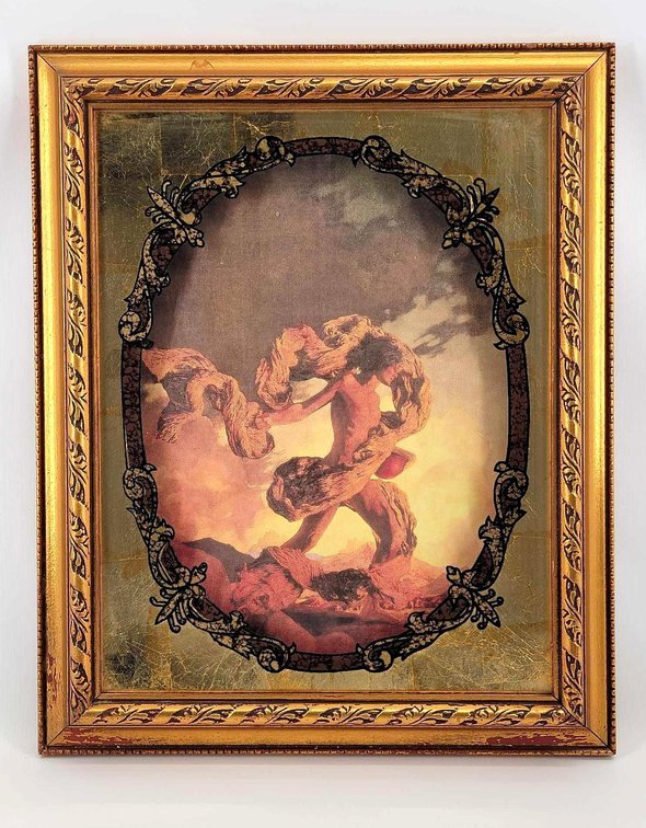 Maxfield Parrish "Cadmus Sowing the Dragon's Teeth" Framed Print