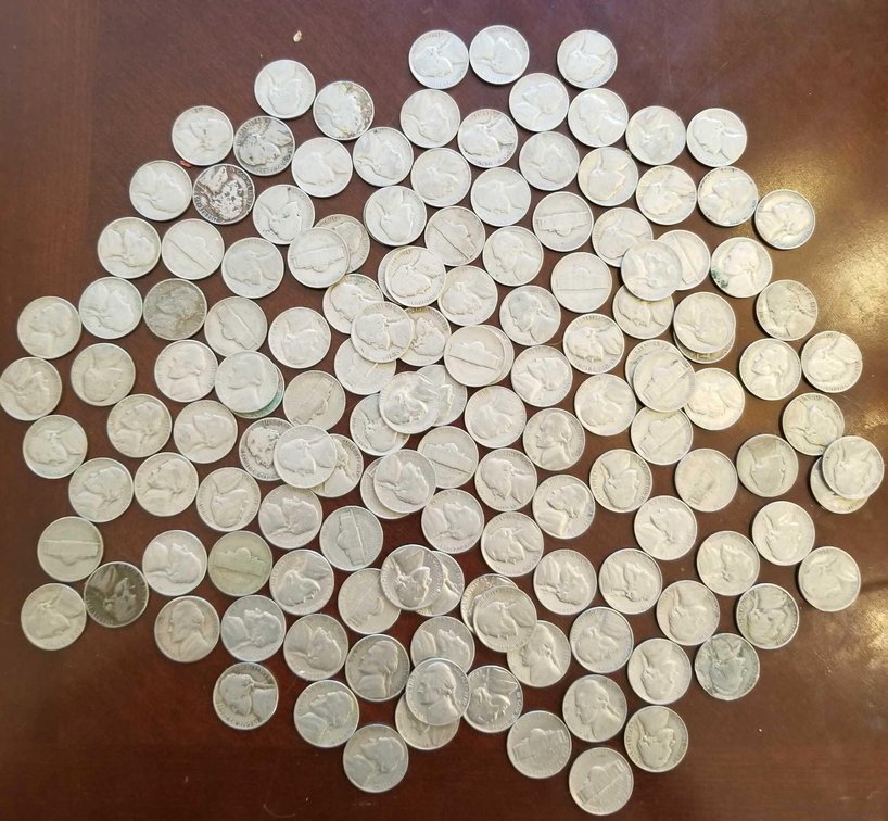 Large lot of old nickels