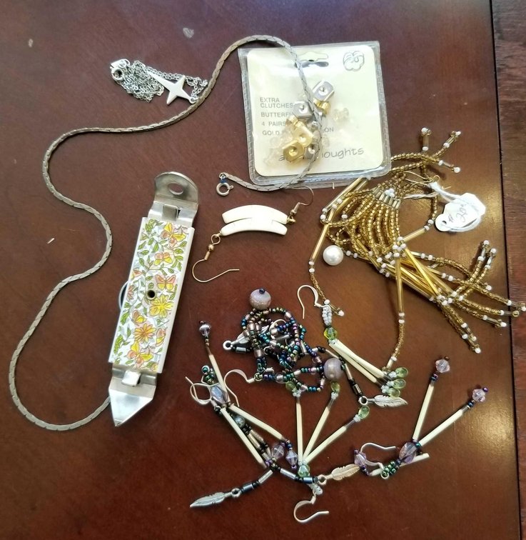 Miscellaneous jewelry, bottle opener