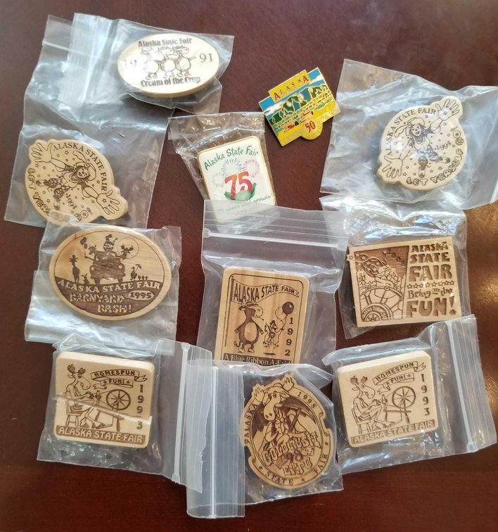 Alaska state fair collector pins