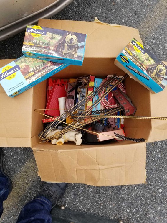 Old train toys 