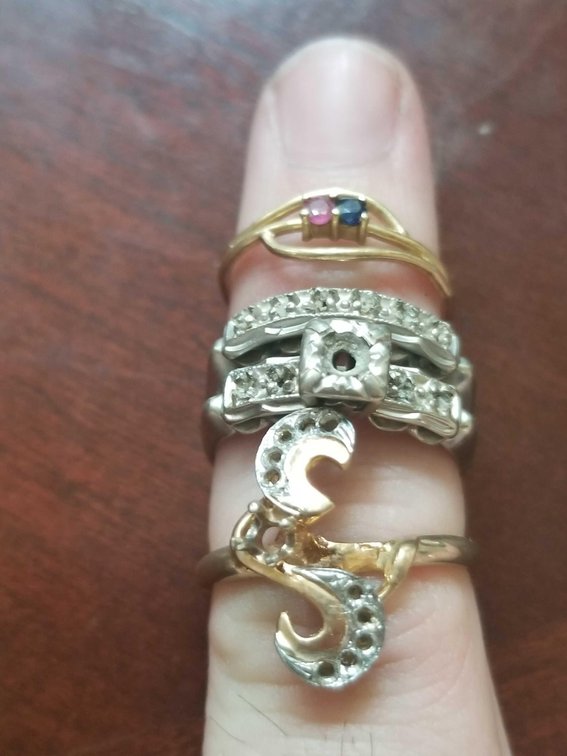 14k solid gold rings
