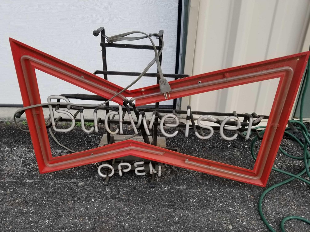 Budweiser neon open sign 