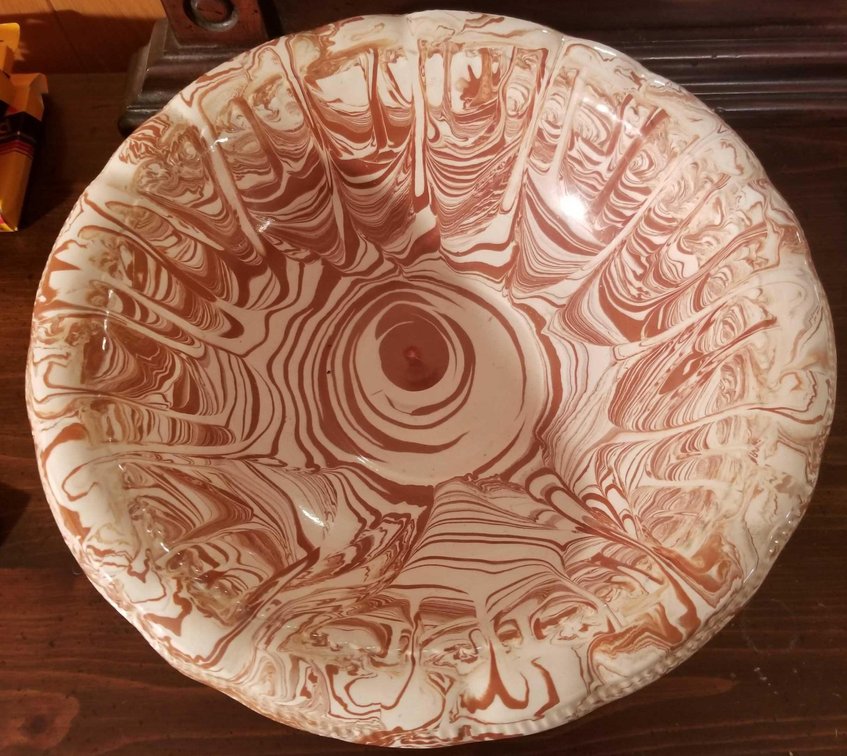 Very large Cook Inlet clay bowl 