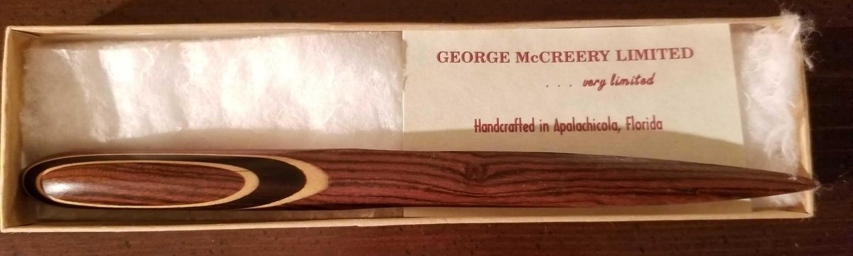Exotic hardwood letter opener by George McCreery