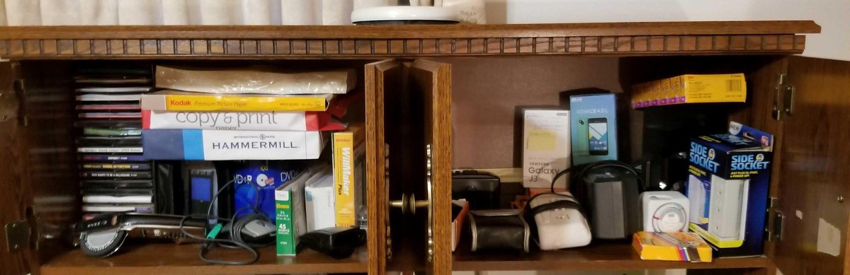 Box lot of large lot of office supplies 