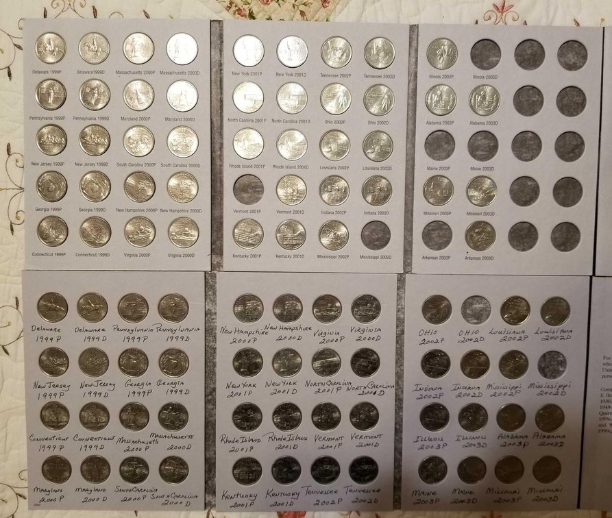 Lot of Washington State Series quarters 
