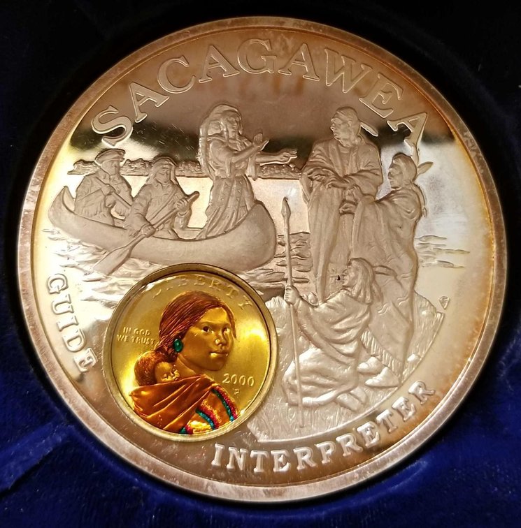 6 Troy ounce .999 fine silver Lewis and Clark Corps of Discovery Medallion 