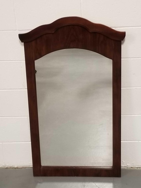Large solid wood wall mirror 
