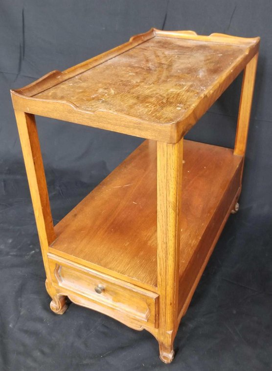 Milling Road Furniture solid wood end table with drawer