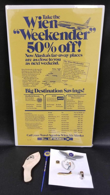 Collection of Wien airlines memorabilia