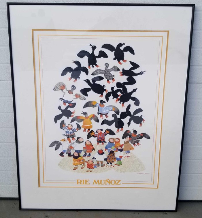 Rie Munoz "Guillemot Legend" framed poster 