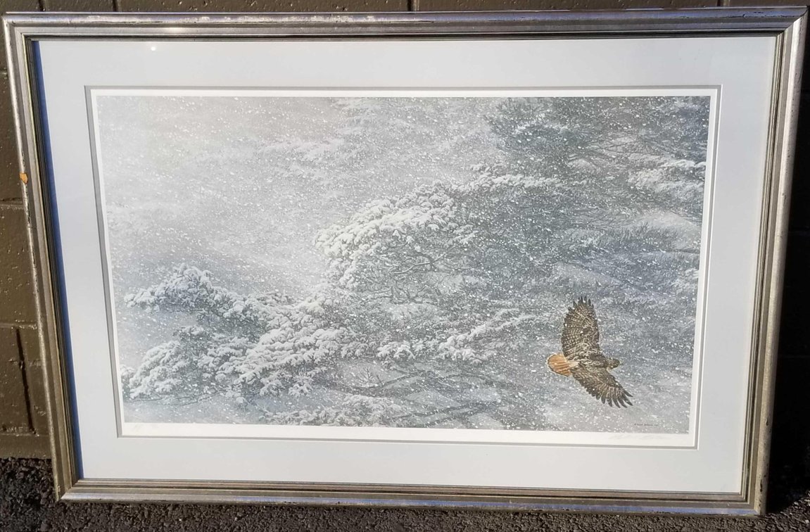 Robert Bateman "Sudden Blizzard" artist proof print