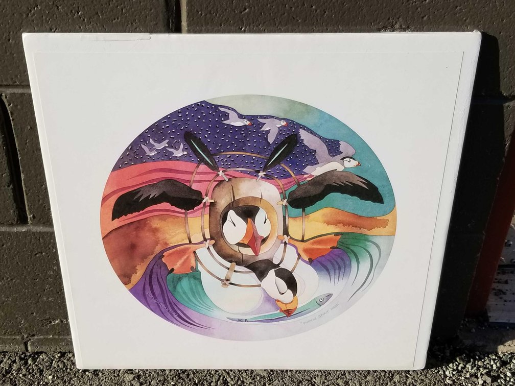 Dot Bardarson "Puffin Spirit Mask" print 