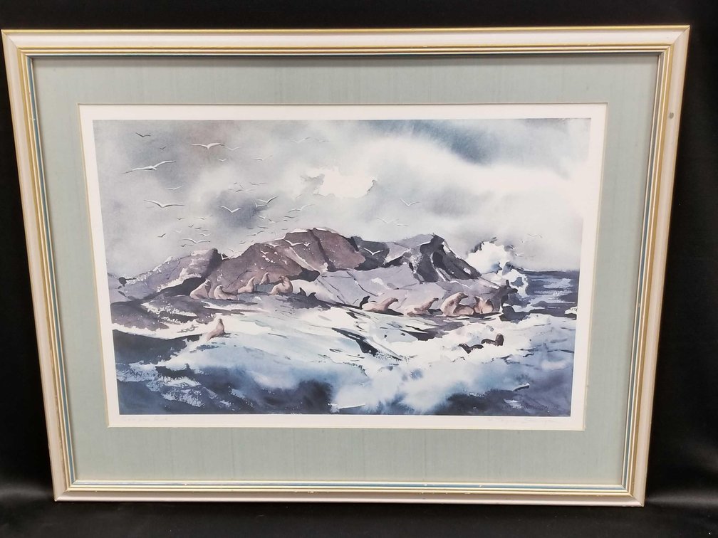 Nancy Taylor Stonington "Sea Lion Rock" print