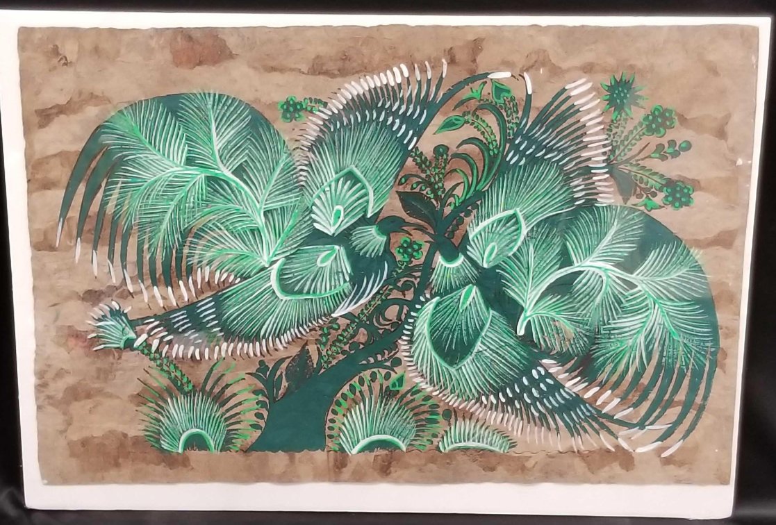 Original painting on tapa cloth 