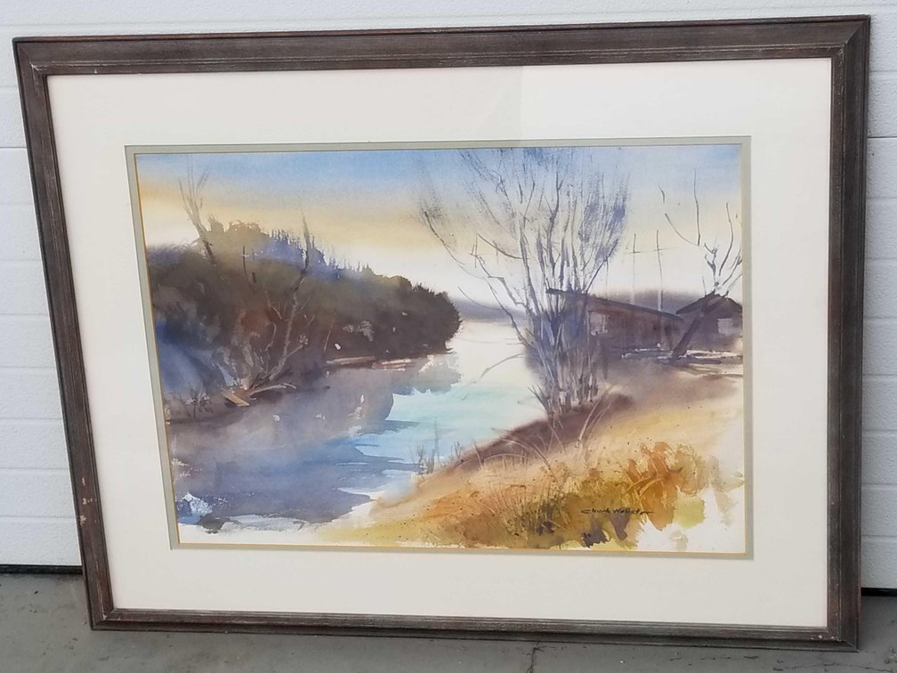 Chuck Webster original watercolor painting 