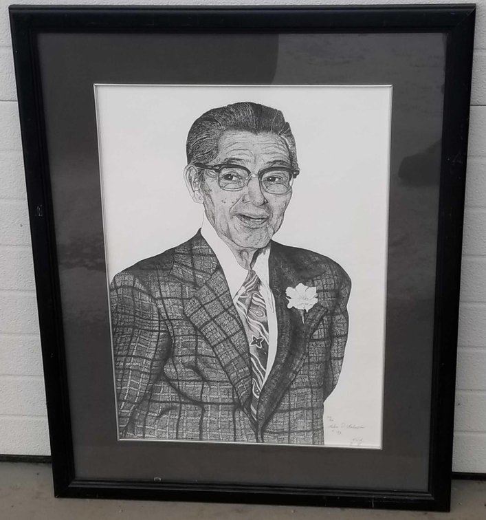 Portrait of one of the signors of famous Alaska politican Willie Hensley