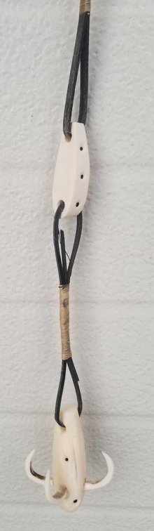 Ivory and baleen replica seal retrieval hook
