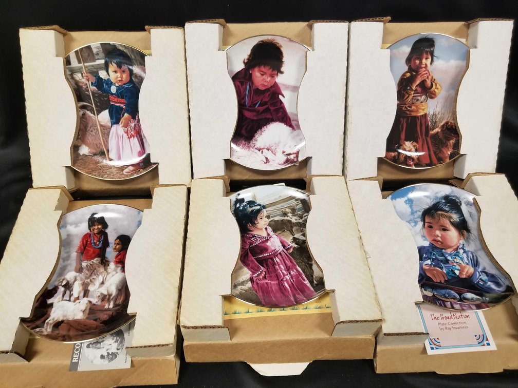 Set of 6 Proud Nation collectors plates from the Hamilton Collection/Ray Swanson 