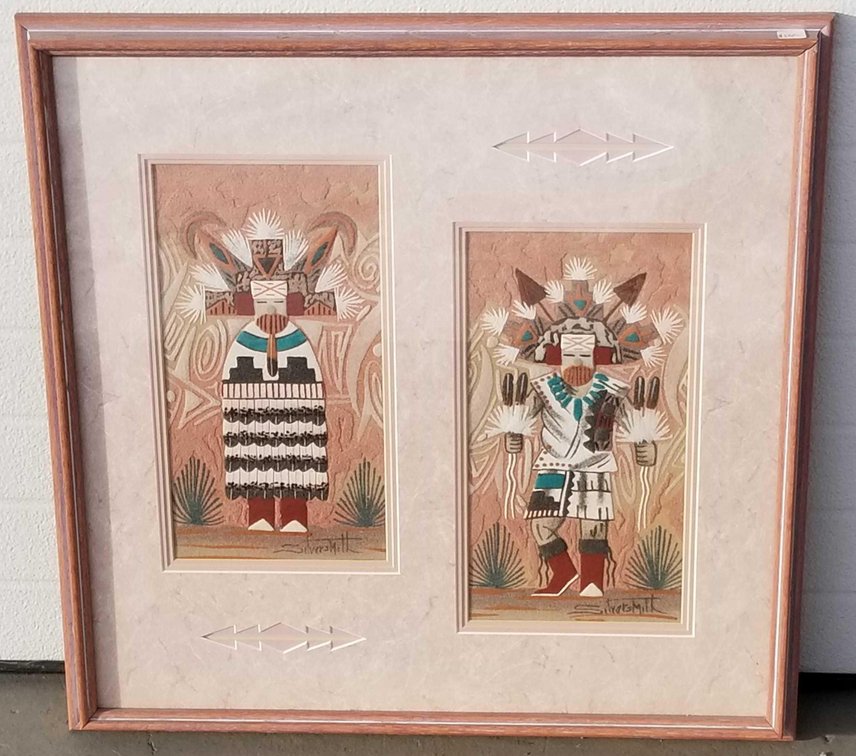 Keith Silversmith Navajo sand paintings 
