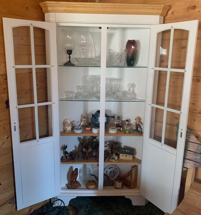 China Cabinet Full of Collectibles