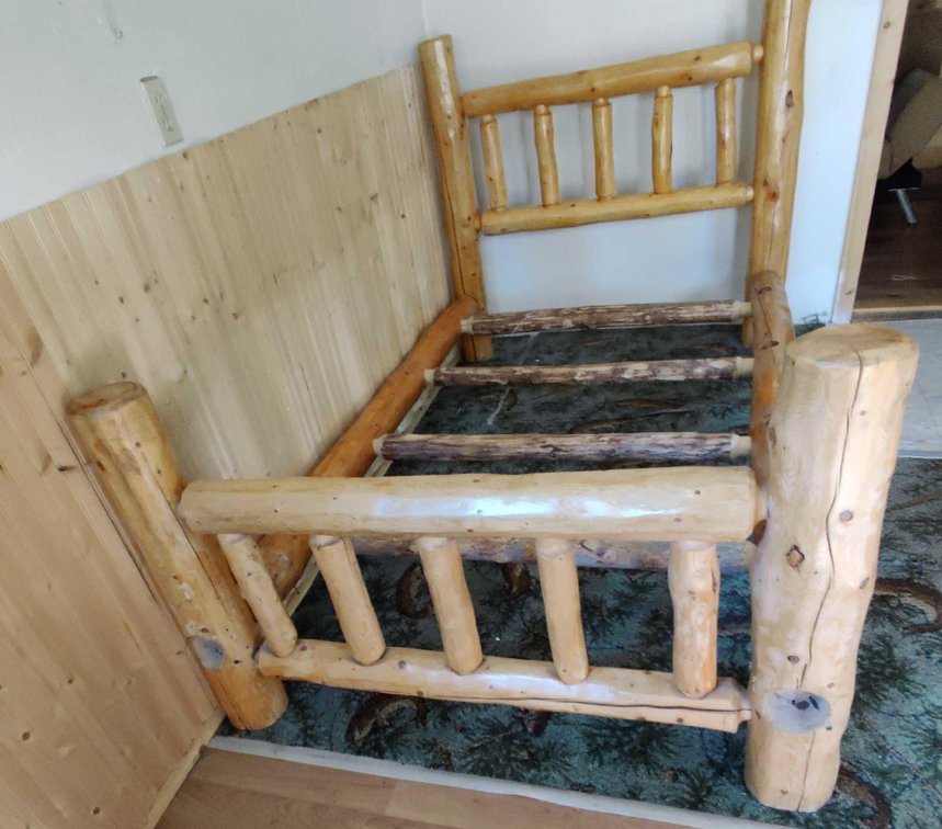 Twin Log Bed Frame