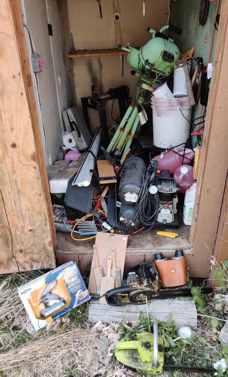 Shed full of tools