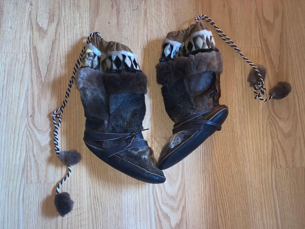 Nice contemporary fur mukluks