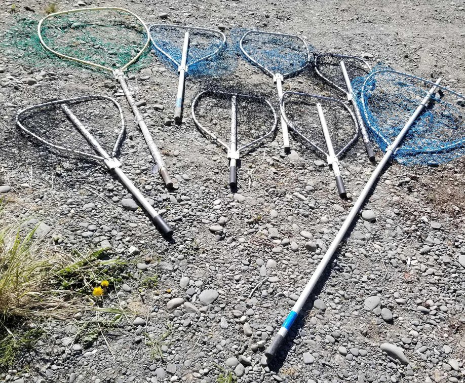 Large lot of fishing nets