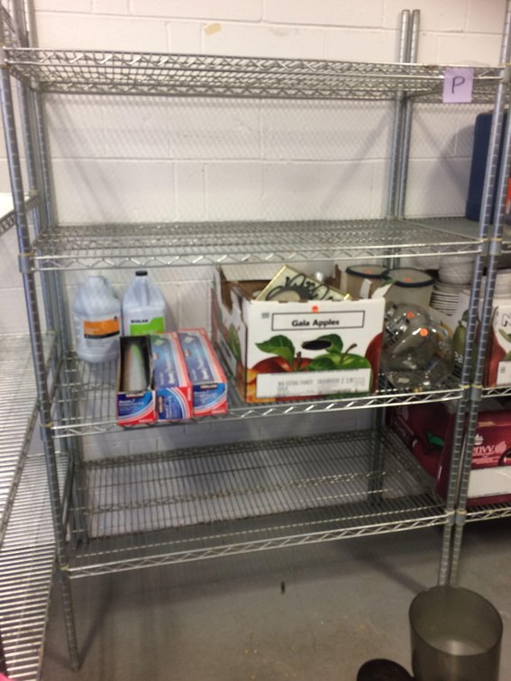 Stainless steel wire storage rack "P"