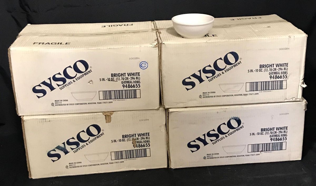 10oz Sysco ceramic bowls 