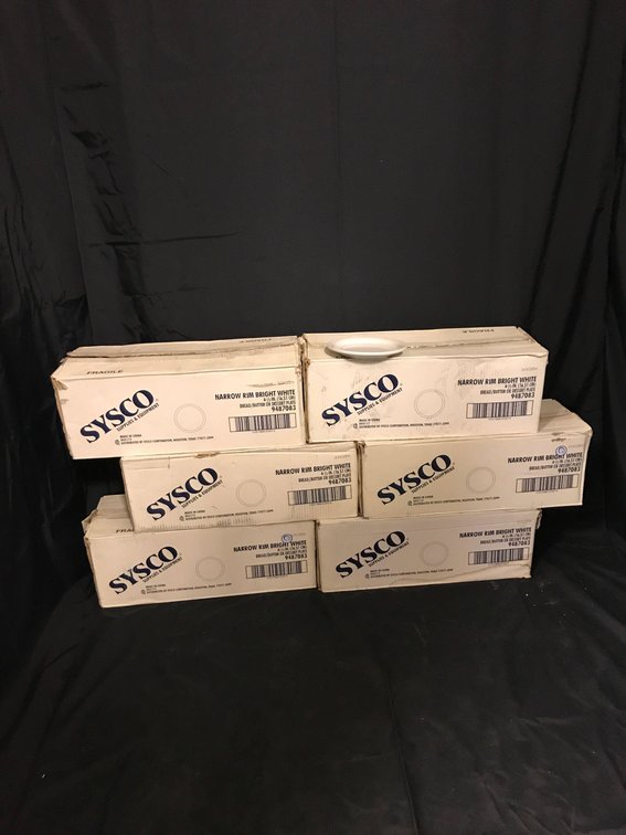 6.5” Sysco ceramic plates