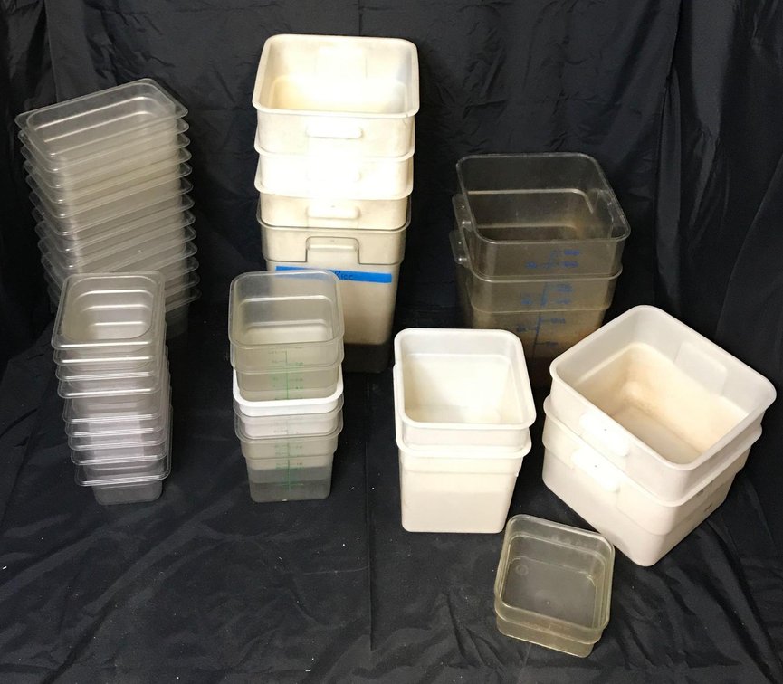 Commercial cold food containers