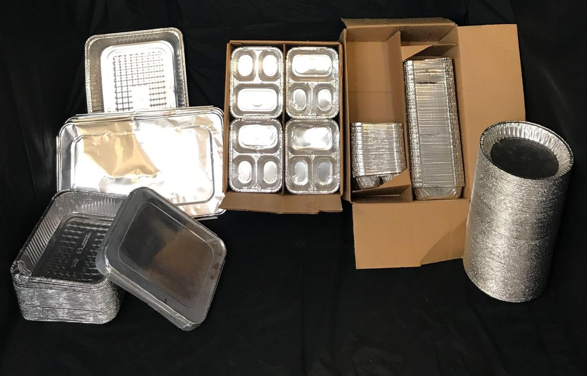 Aluminum travel food containers