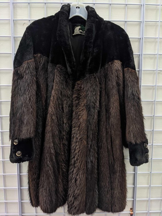 David Green Beaver & Sheared Beaver Coat 