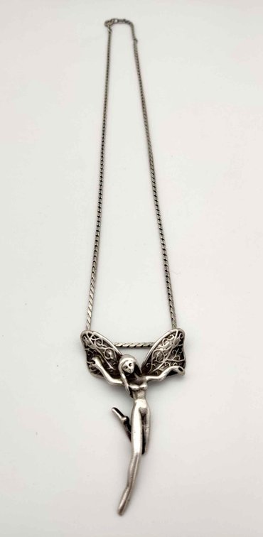 Sterling Silver Fairy Pendant & Chain