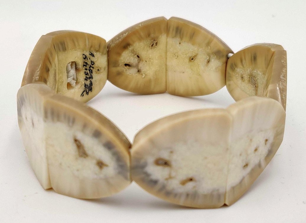 Fossil Walrus Ivory Bracelet, Albert Olanna