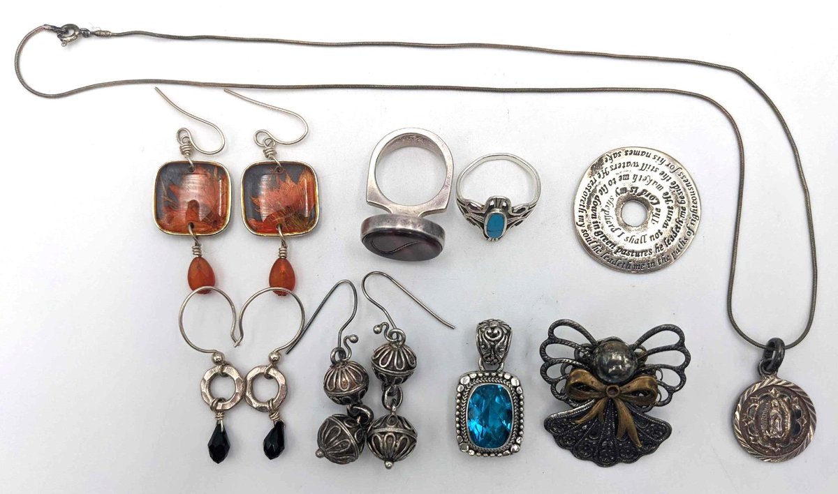 Assorted Silver Jewelry 
