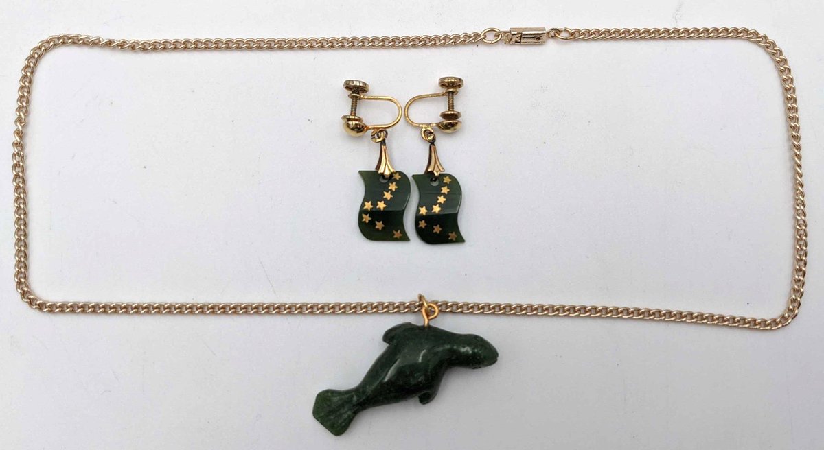 Jade Earrings & Pendant