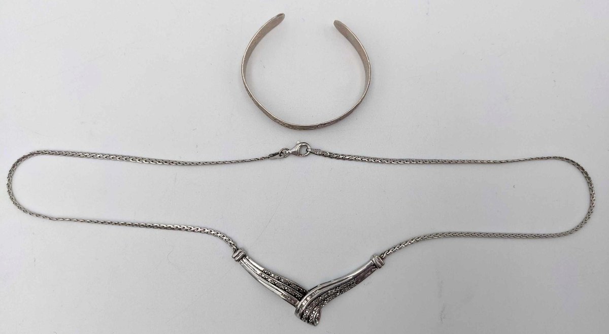 Sterling Silver Necklace & Bracelet