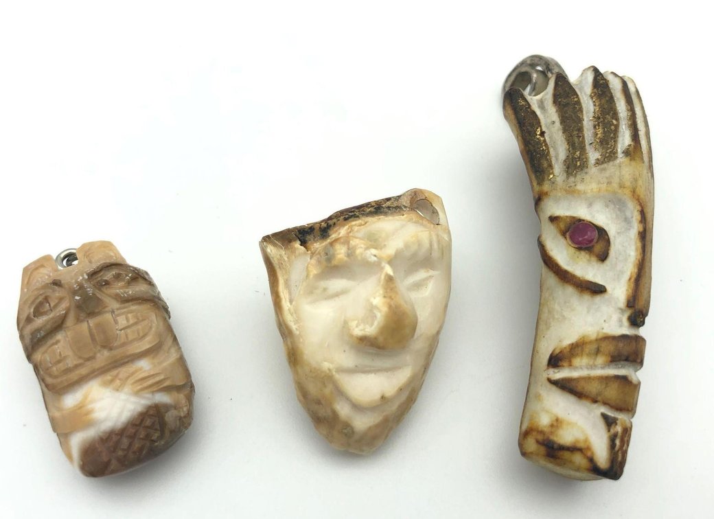 Ivory & Bone Pendants 