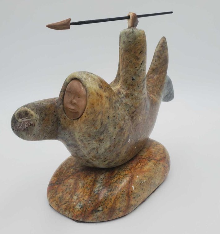 Walrus Hunter Transformation Sculpture 