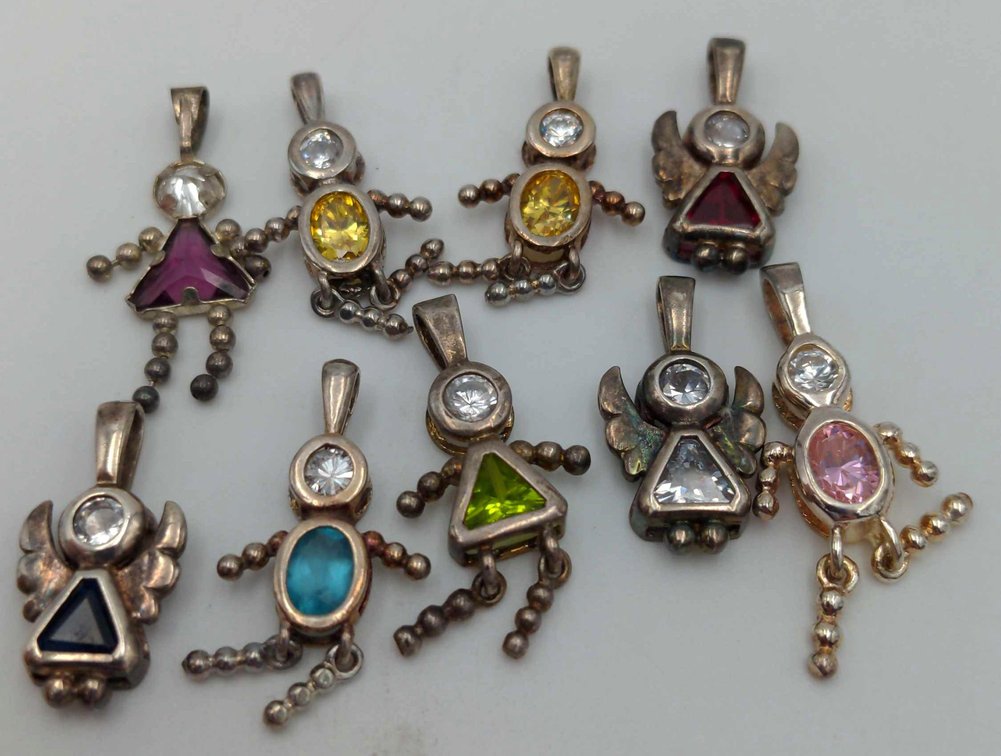 Sterling Silver Angel Child Necklace Charms