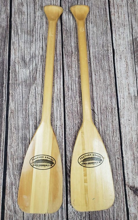 Small Wood Canoe or Kayak Paddles 