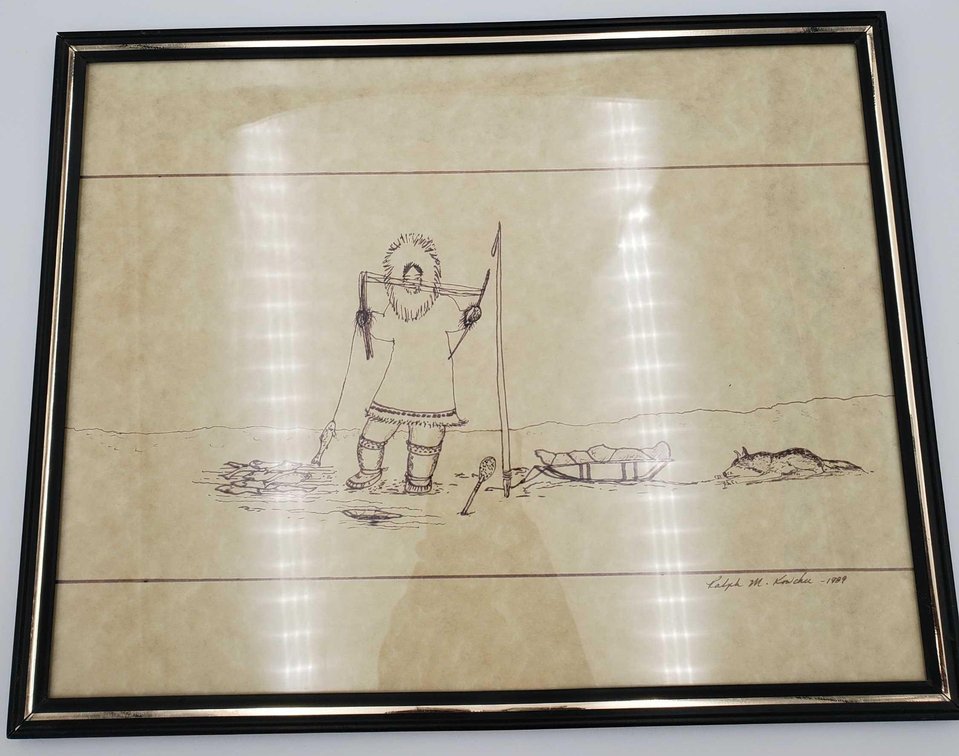 Ralph M. Kowchee Original Ink Drawing  