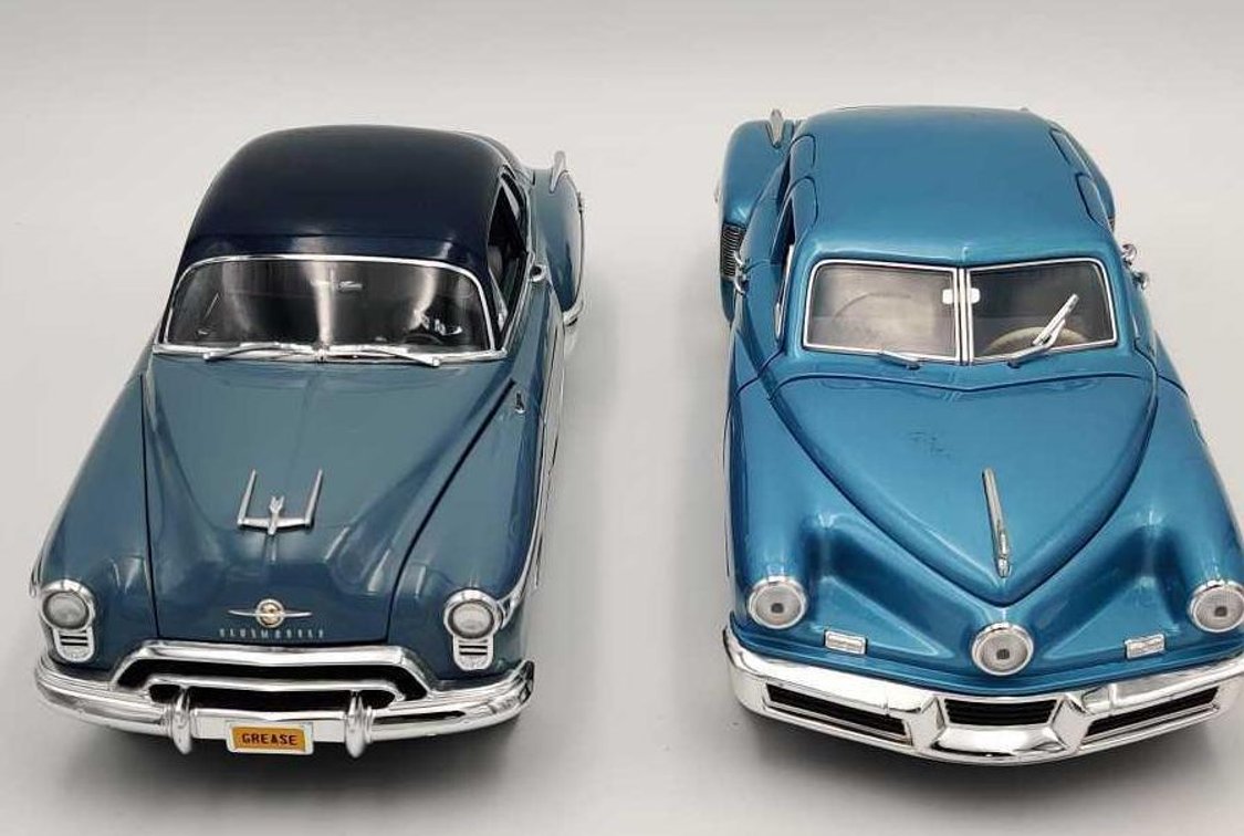 Two Metal Car Models, 1950 Oldsmobile & 1948 Tucker 